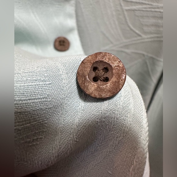 Tommy Bahama Shirt Mens Extra Large XLX Button Up Camp Hawaiian Seafoam Green - Picture 4 of 16